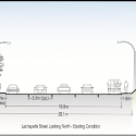 Cross section - Lachapelle Street existing conditions