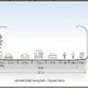 Cross section - Lachapelle Street proposed design